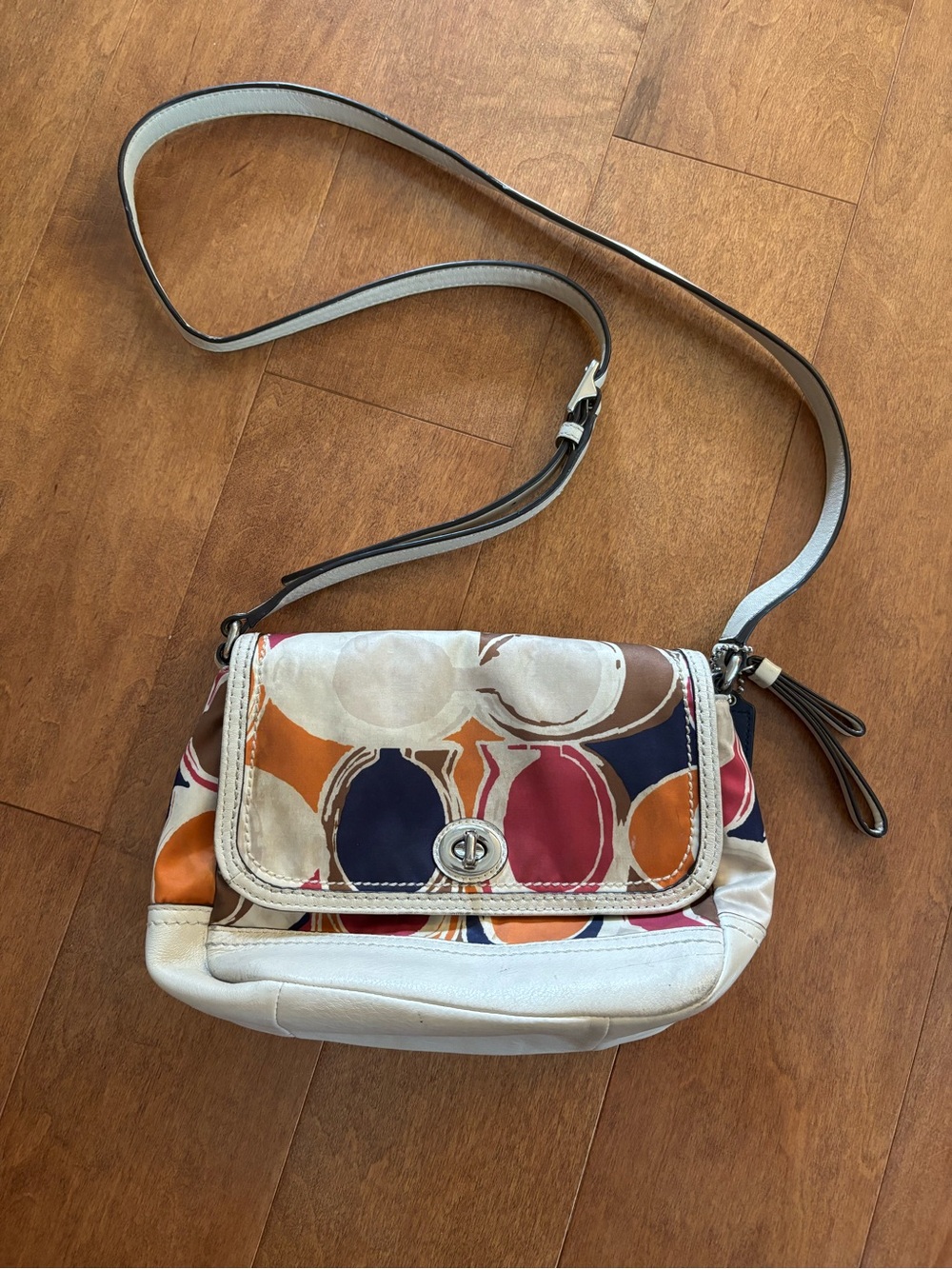 Coach Crossbody Scarf Print Bag